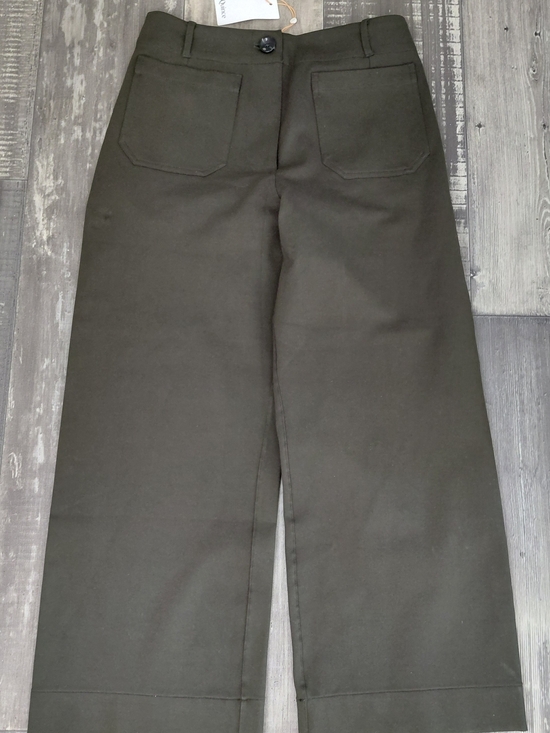 Quince Pants - Quince Ultra-Stretch Ponte Cropped Wide Leg PantsSize 10